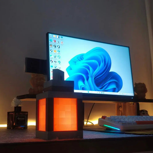 Lampada Retro Minecraft 💡👾