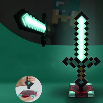 Spada in diamante | Lampada di Minecraft