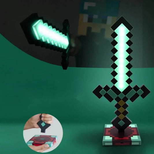 Spada in diamante | Lampada di Minecraft